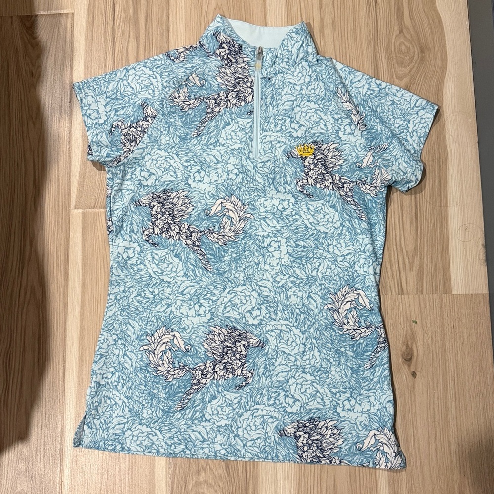 Kastel Denmark 1/4 Zip Short Sleeve Polo Shirt